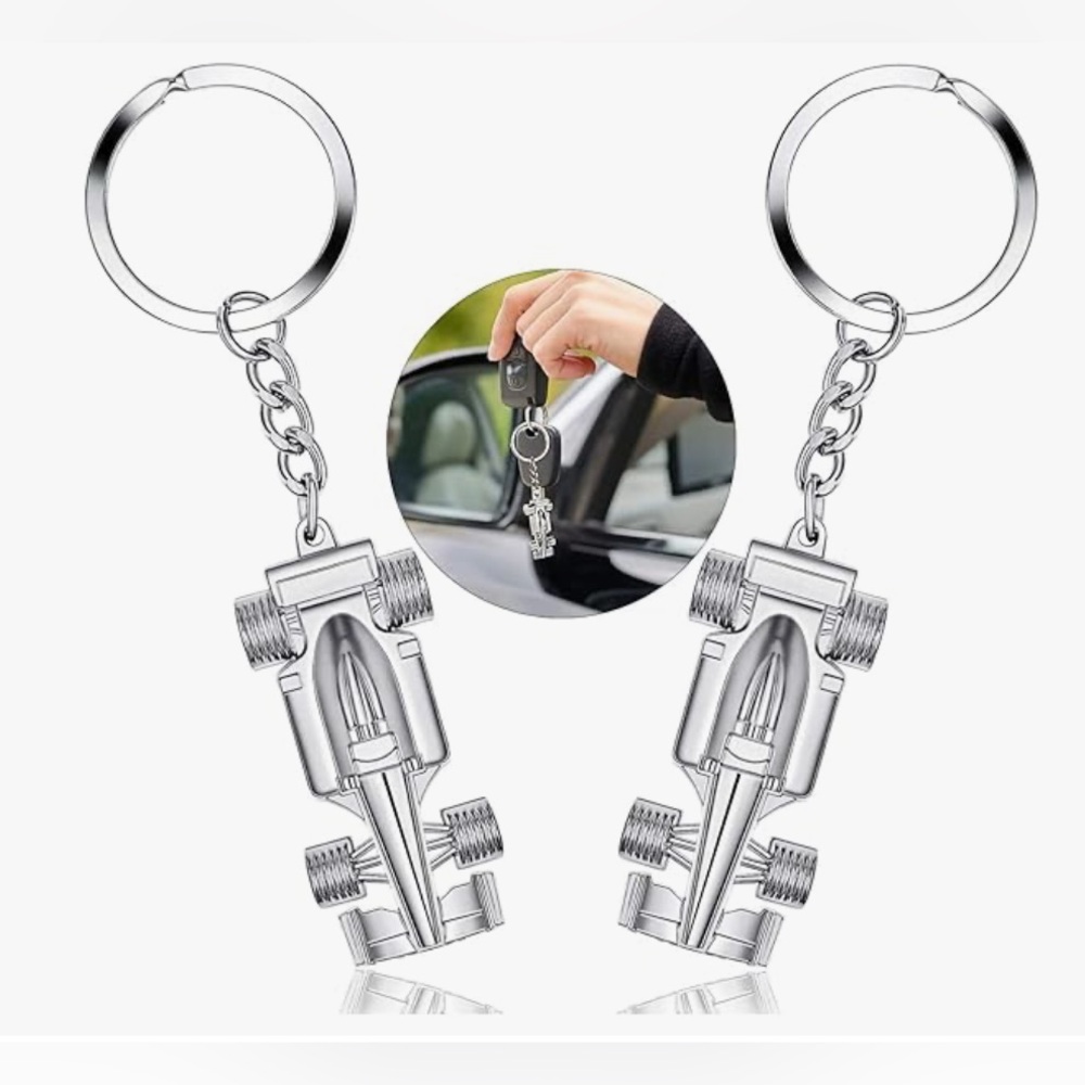 🆓 FREE w/ purchase 🆓 Metal Racing Car Keychain (NWOT)